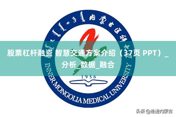 股票杠杆融资 智慧交通方案介绍（37页 PPT）_分析_数据_融合