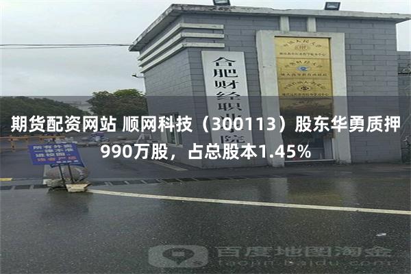 期货配资网站 顺网科技（300113）股东华勇质押990万股，占总股本1.45%