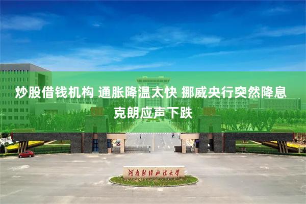 炒股借钱机构 通胀降温太快 挪威央行突然降息 克朗应声下跌