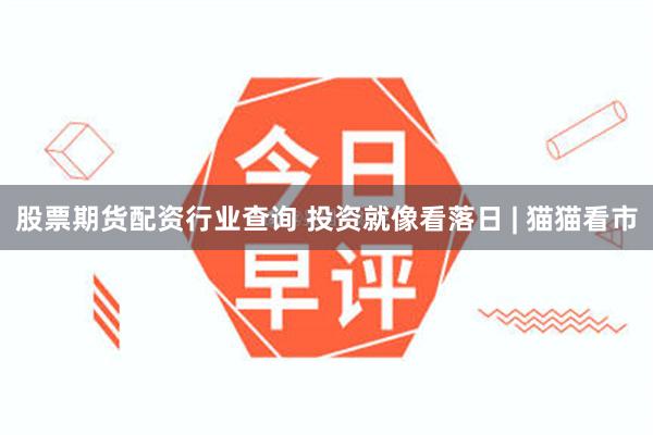 股票期货配资行业查询 投资就像看落日 | 猫猫看市